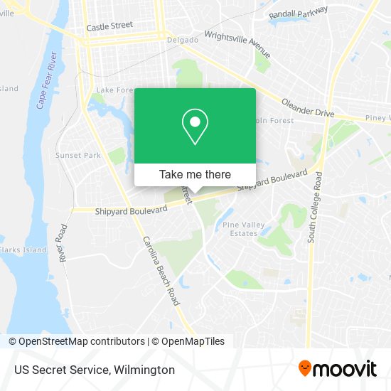 US Secret Service map