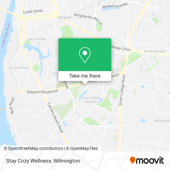 Stay Cozy Wellness map