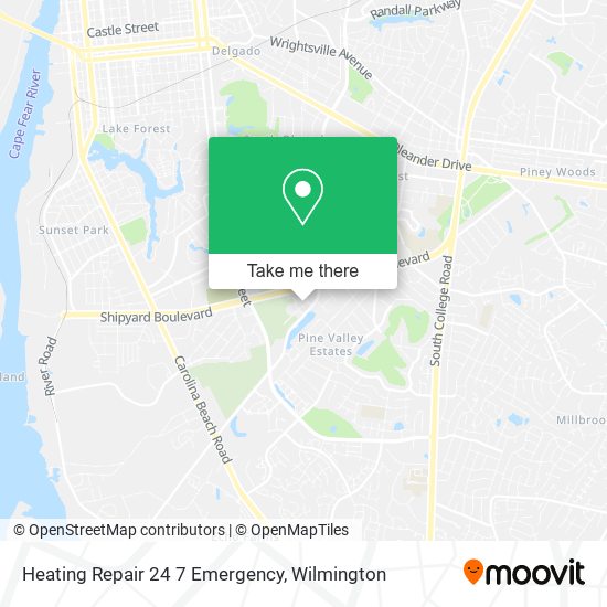 Heating Repair 24 7 Emergency map