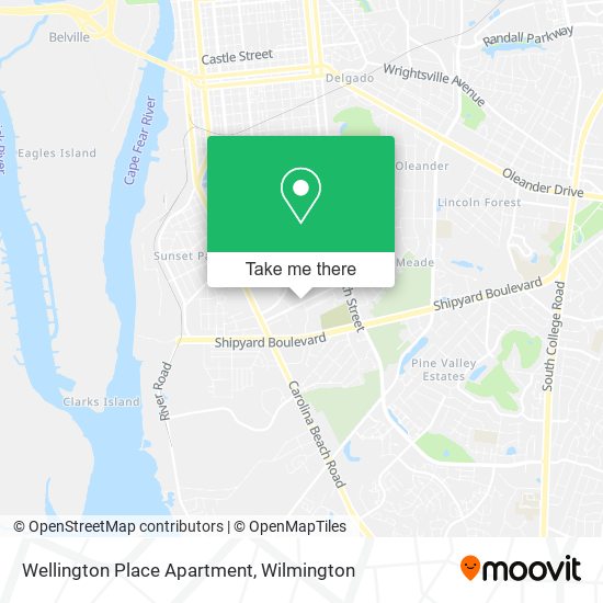 Wellington Place Apartment map