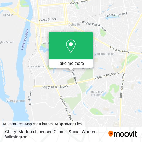 Mapa de Cheryl Maddux Licensed Clinical Social Worker