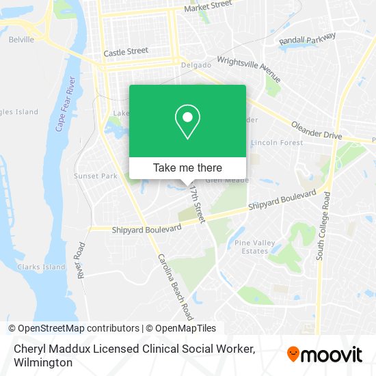 Cheryl Maddux Licensed Clinical Social Worker map