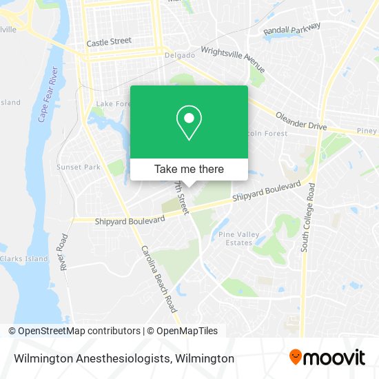 Mapa de Wilmington Anesthesiologists