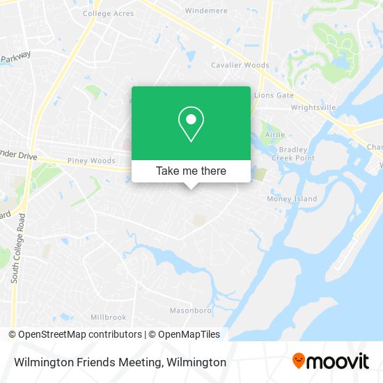 Mapa de Wilmington Friends Meeting