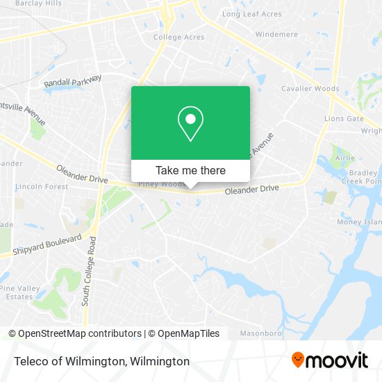 Mapa de Teleco of Wilmington