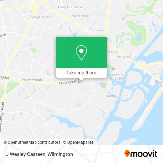 J Wesley Casteen map
