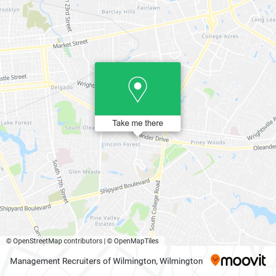 Management Recruiters of Wilmington map