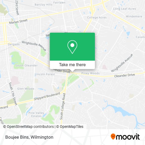 Mapa de Boujee Bins