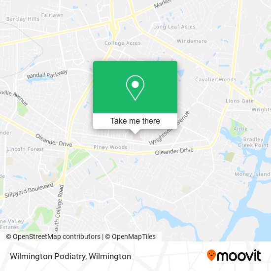 Mapa de Wilmington Podiatry