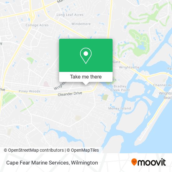 Mapa de Cape Fear Marine Services