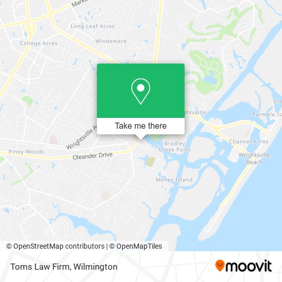Mapa de Toms Law Firm