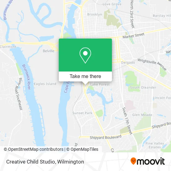 Creative Child Studio map