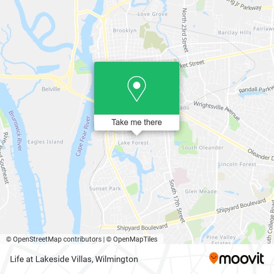 Life at Lakeside Villas map