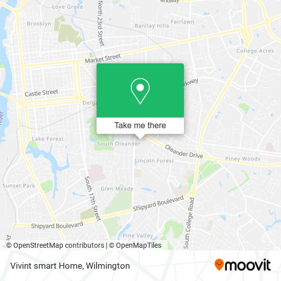 Mapa de Vivint smart Home