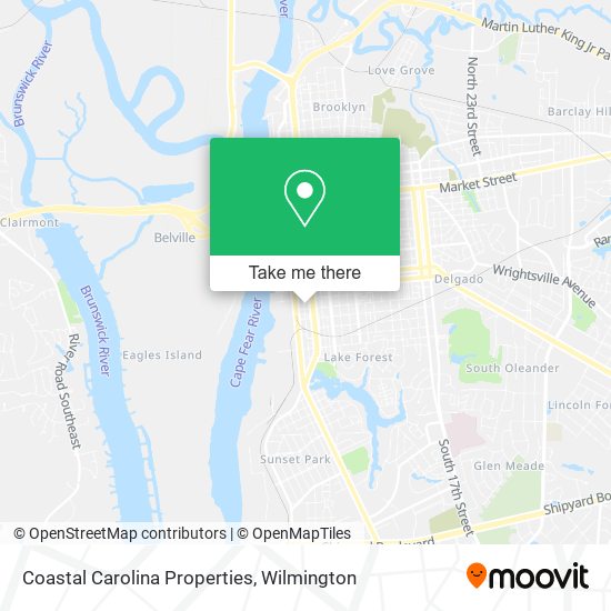 Mapa de Coastal Carolina Properties