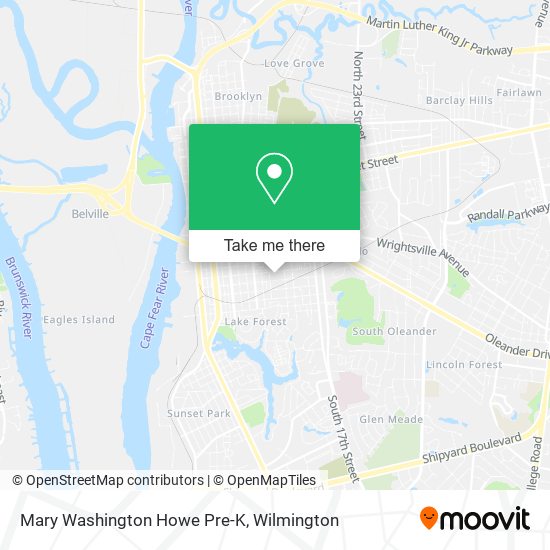 Mapa de Mary Washington Howe Pre-K