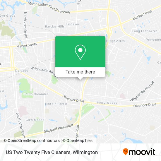 Mapa de US Two Twenty Five Cleaners