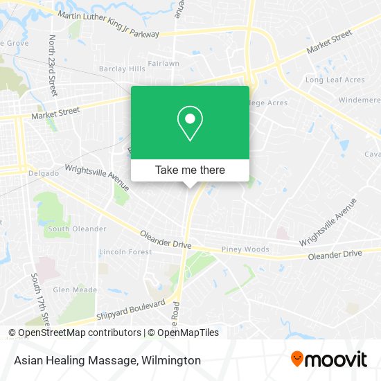 Asian Healing Massage map