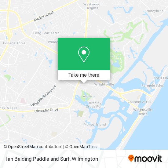 Mapa de Ian Balding Paddle and Surf