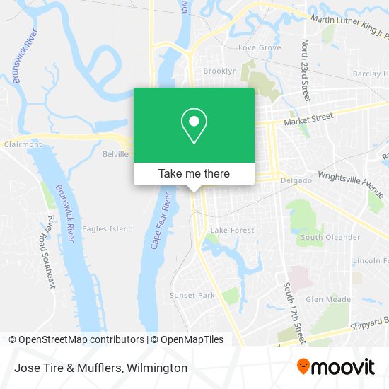 Jose Tire & Mufflers map