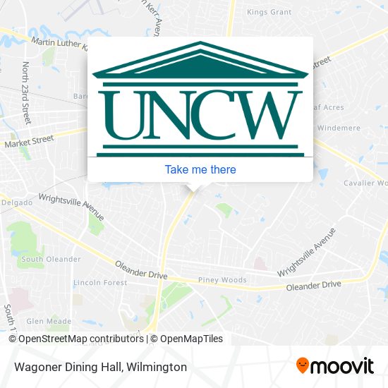 Mapa de Wagoner Dining Hall