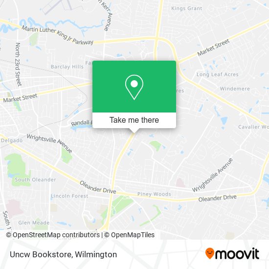 Mapa de Uncw Bookstore