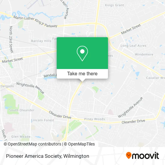 Pioneer America Society map
