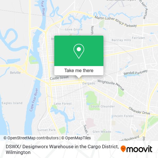 Mapa de DSWX/ Designworx Warehouse in the Cargo District