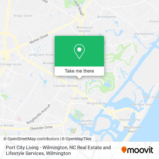 Port City Living - Wilmington, NC Real Estate and Lifestyle Services map