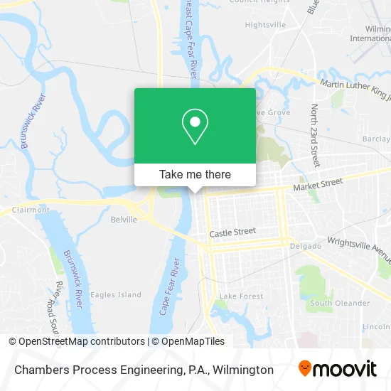 Chambers Process Engineering, P.A. map
