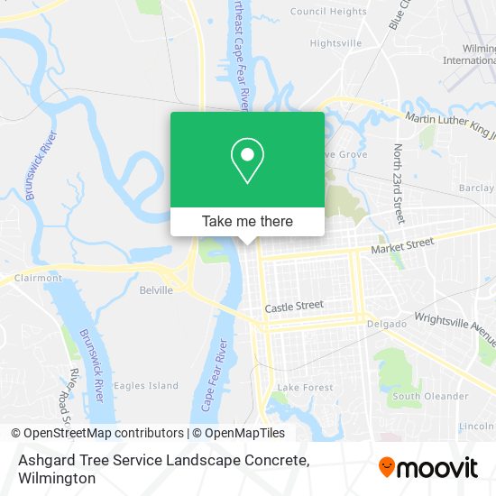 Ashgard Tree Service Landscape Concrete map