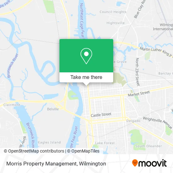 Morris Property Management map