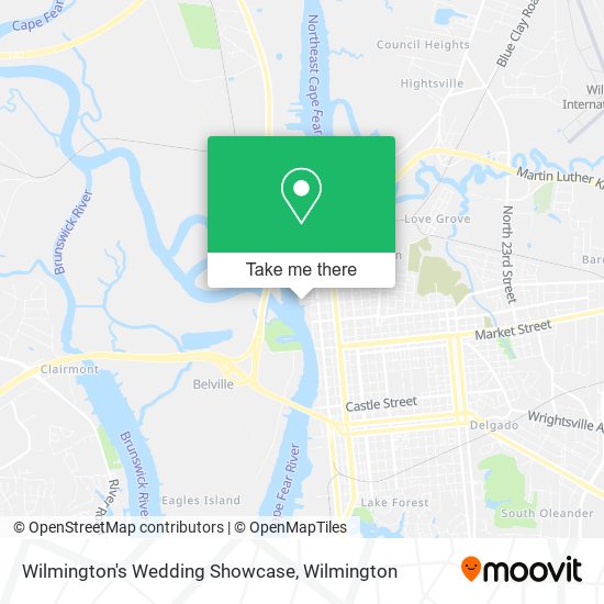Mapa de Wilmington's Wedding Showcase