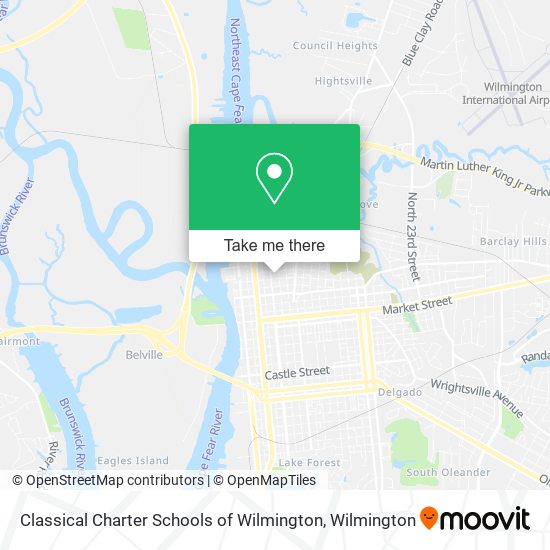 Classical Charter Schools of Wilmington map