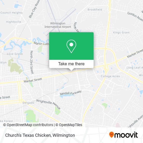 Mapa de Church's Texas Chicken