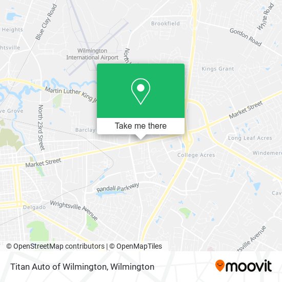 Titan Auto of Wilmington map