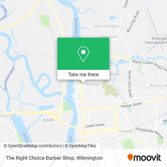 The Right Choice Barber Shop map