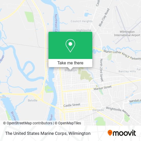 The United States Marine Corps map