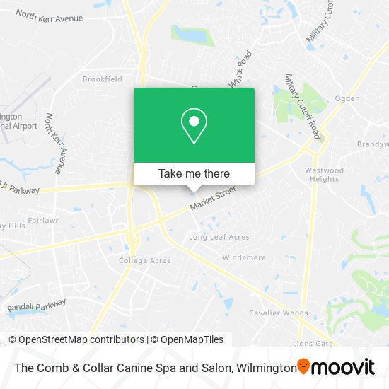 The Comb & Collar Canine Spa and Salon map