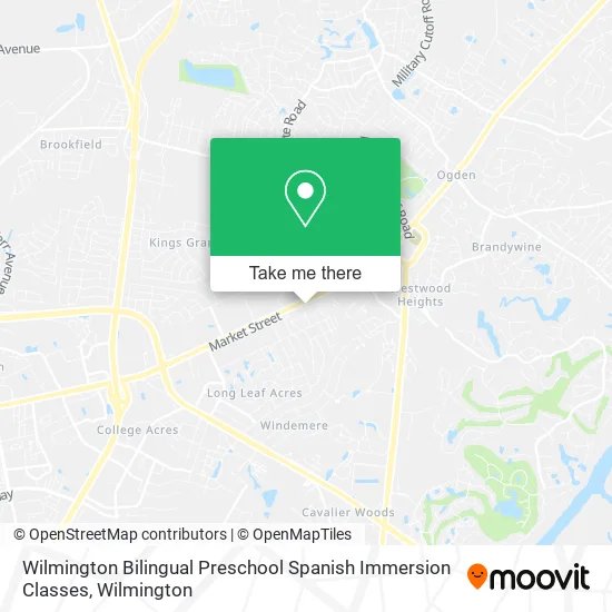 Wilmington Bilingual Preschool Spanish Immersion Classes map