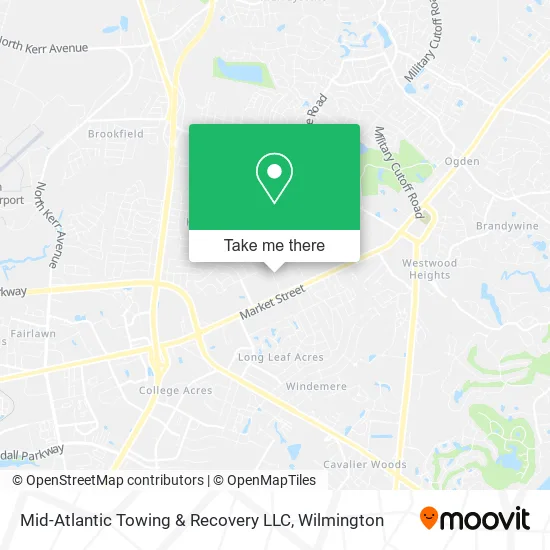 Mid-Atlantic Towing & Recovery LLC map