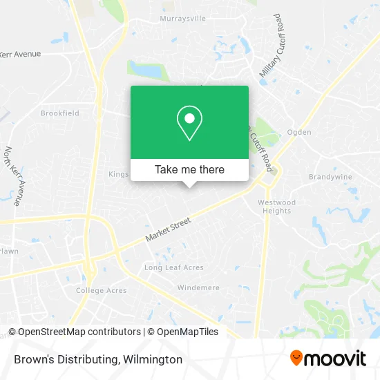 Brown's Distributing map