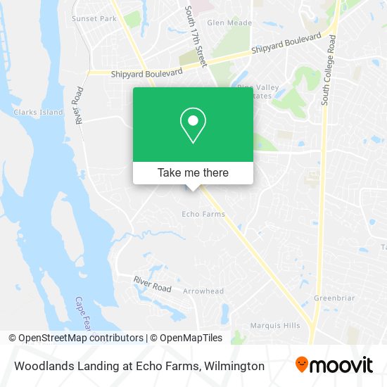 Woodlands Landing at Echo Farms map