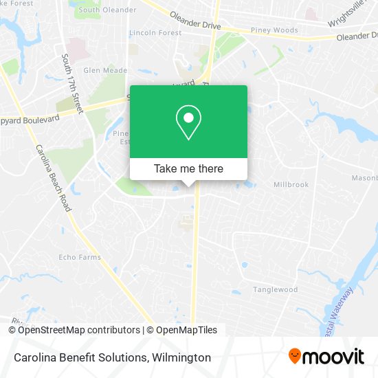 Carolina Benefit Solutions map