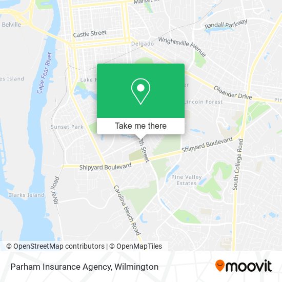 Parham Insurance Agency map