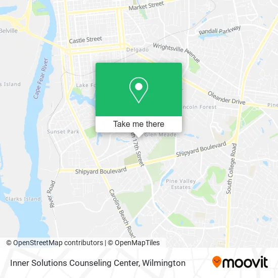 Inner Solutions Counseling Center map