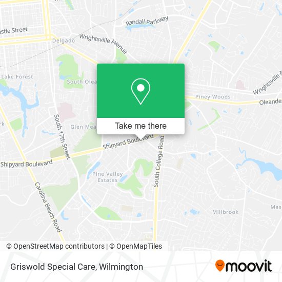 Griswold Special Care map