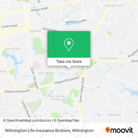 Wilmington Life Insurance Brokers map