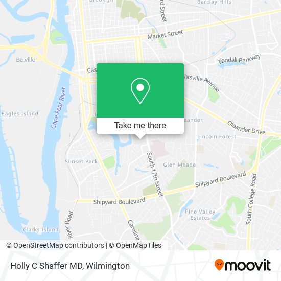 Mapa de Holly C Shaffer MD