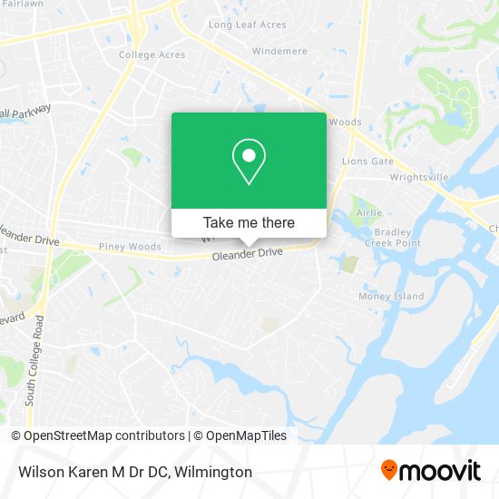 Wilson Karen M Dr DC map